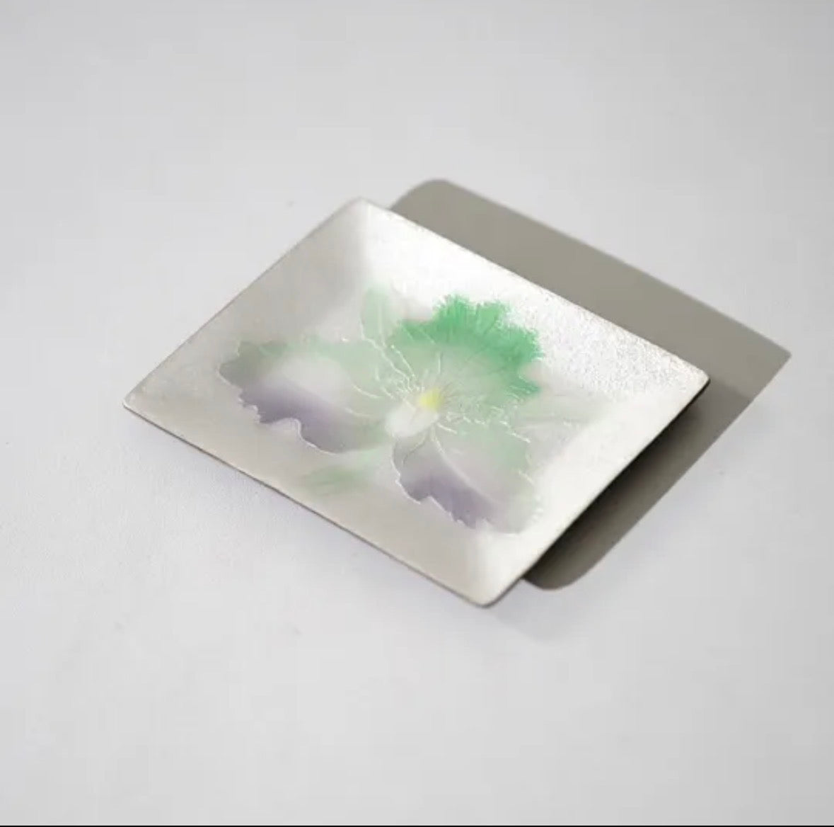 Vintage Japanese Shippō-yaki Floral Dish