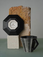 QIU Atelier Origami-Inspired Octagonal Coffee Cup & Saucer